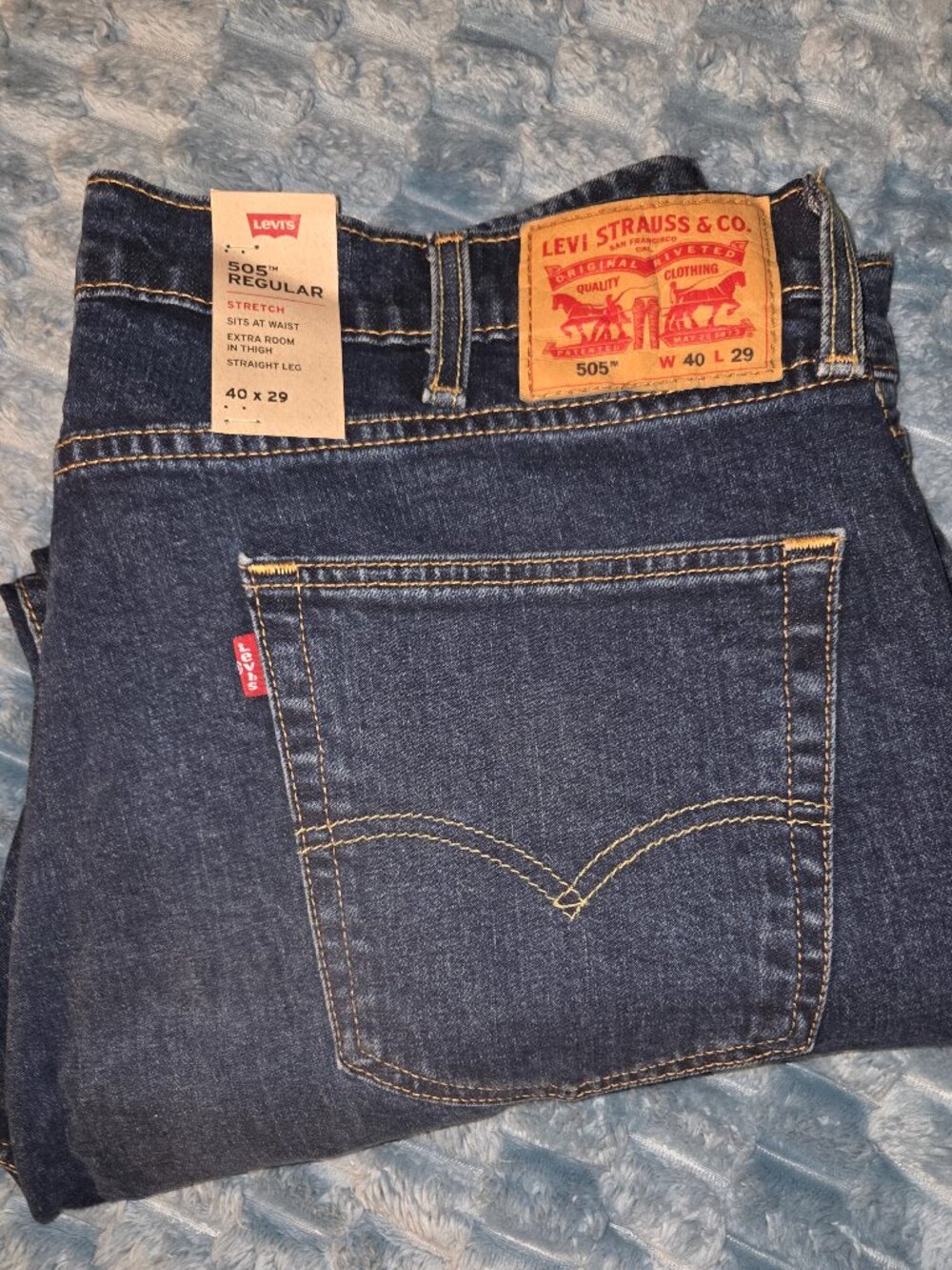 Mens levis jeans size 40 X 29